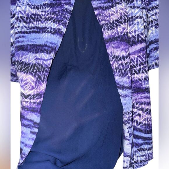 Catherines Women's Plus Size Scoopneck High-Low Tunic .soft, stretchy 1X - Picture 5 of 7